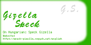 gizella speck business card